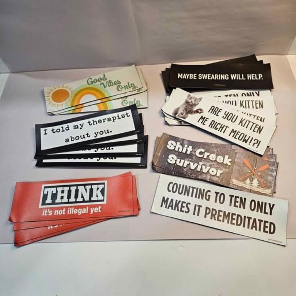 High Cotton Inc. & Ephemera Inc. Novelty magnet Bumper Sticker Lot